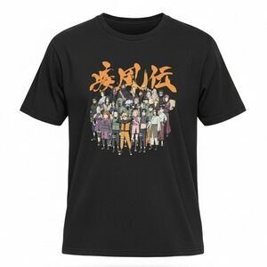 NARUTO Shippuden‎ Anime Manga Japanese Kawaii Graphic T Shirt Black 2X Large